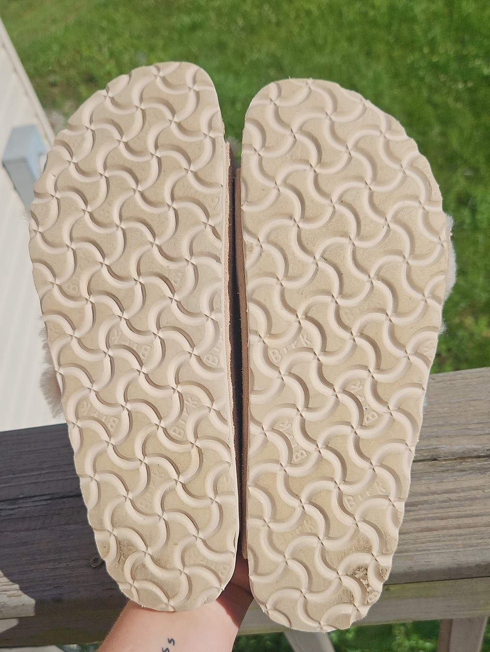 Birkenstock Arizona Shearling Sandals – Size 39 | Suede & Rose Gold Buckles - Picture 8 of 8
